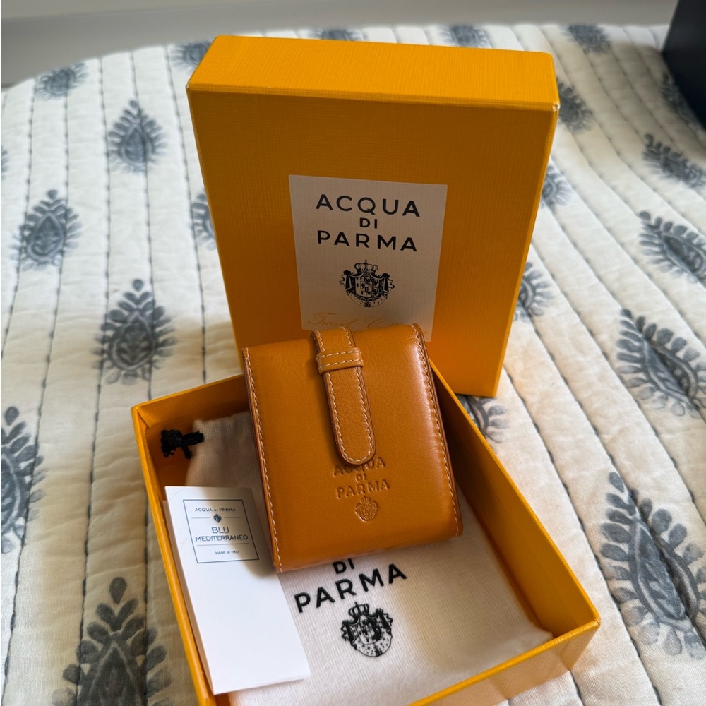 Acqua di Parma Tan Leather Pocket Watch